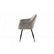 Soft dining chair Vetro M-62 corduroy color gray