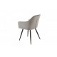 Soft dining chair Vetro M-62 corduroy color gray