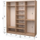 Three-door wardrobe Roko 179.2x242x60 cm chipboard Sonoma Oak (20200024442)