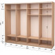 Four-door wardrobe Roko 238.4x242x60 cm Mirror Milky oak (20200024643)