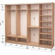 Four-door wardrobe Roko 238.4x242x60 cm Mirror Milky oak (20200024655)