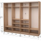 Four-door wardrobe Roko 238.4x242x60 cm Mirror Sonoma Oak (20200024662)