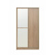 Two-door wardrobe with mirror Embawood Aledo 120 sonoma oak