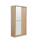 Two-door wardrobe with mirror Embawood Aledo 120 sonoma oak