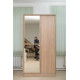 Two-door wardrobe with mirror Embawood Aledo 120 sonoma oak