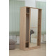 Two-door wardrobe with mirror Embawood Aledo 120 sonoma oak