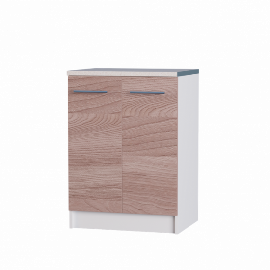 Kitchen module Eco Bottom 600 with tabletop Ash Shimo Dark 60x46x85 cm