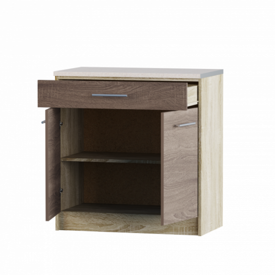 Kitchen module Eco Bottom drawer 800 with worktop Combi Oak Sonoma Truffle 80x46x85 cm