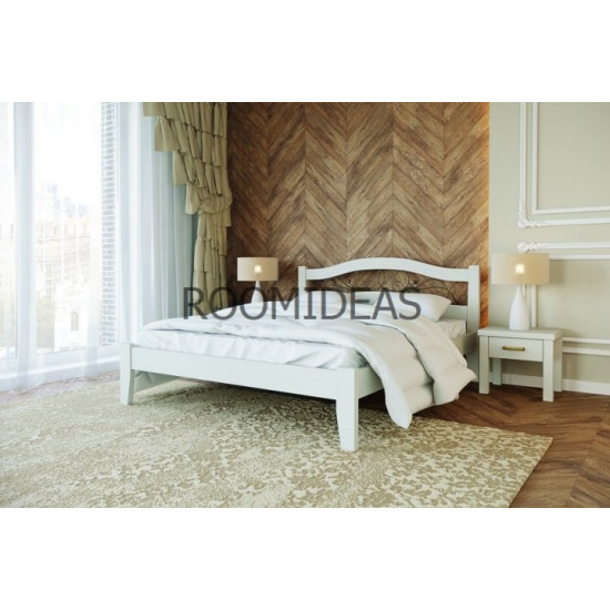 Bed Athena Solid Beech LION White 180x190 cm