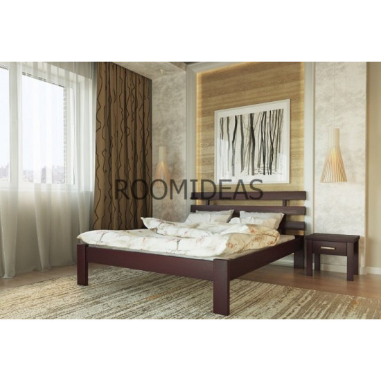 Bed Assol Solid Beech LION Cherry 160x190 cm