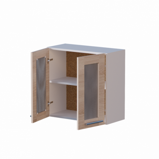 Kitchen module Everest Eco Showcase 600 60x30x58 cm Ash Shimo Light