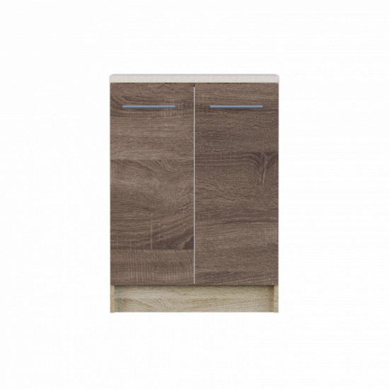 Kitchen Eco module Bottom 600 + worktop Omni Home Combi Sonoma Oak + Truffle 60x46x85 cm