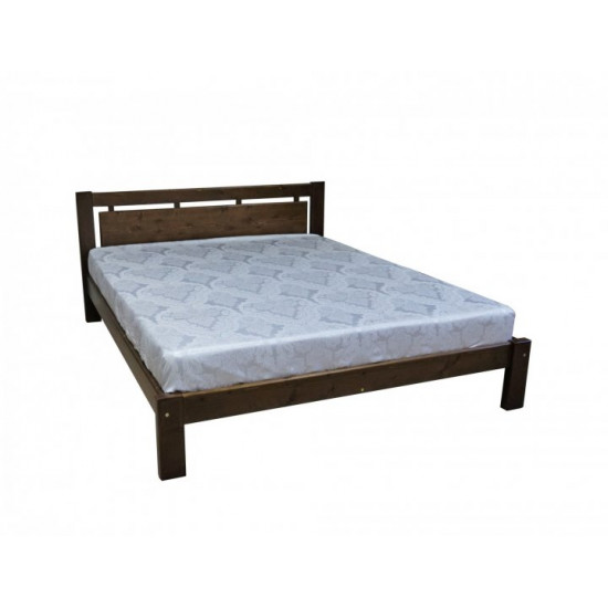 Double wooden bed L-210 Skif 120x190 oak