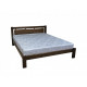 Double wooden bed L-210 Skif 120x190 oak