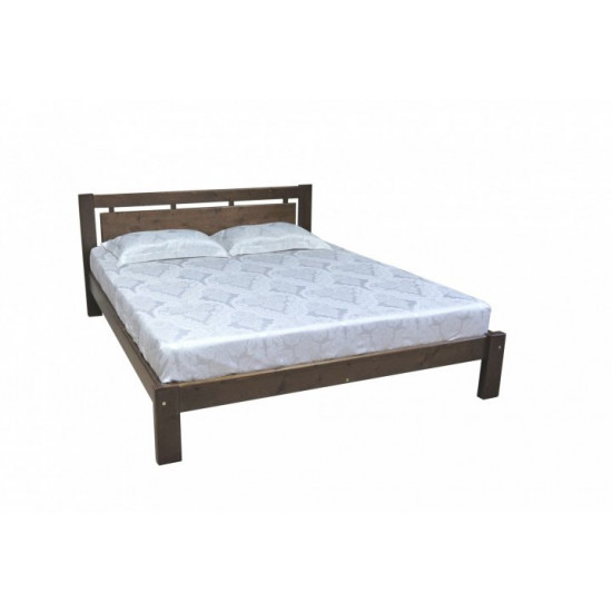 Double wooden bed L-210 Skif 120x190 oak