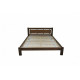 Double wooden bed L-210 Skif 120x190 oak