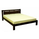 Double wooden bed L-210 Skif 120x190 oak