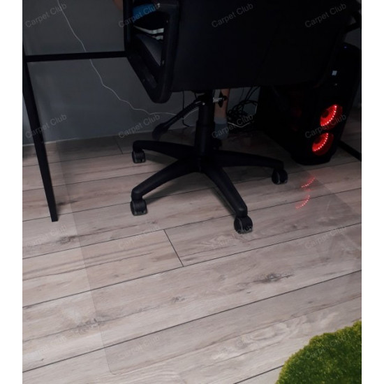 Protective carpet under the chair TexiGum 1 mm 80x125 cm Transparent