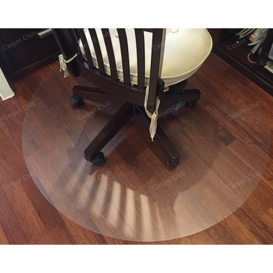 Protective carpet under the chair TexiGum 1 mm 80 cm round Transparent