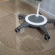 Protective carpet under the chair TexiGum 1 mm 80 cm round Transparent