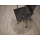 Protective carpet under the chair TexiGum 1 mm 80 cm round Transparent