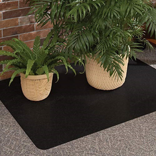 Protective carpet under the chair TexiGum 2 mm 76x205 cm Black rough