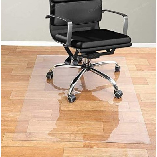 Protective carpet under the chair TexiGum 0.6 mm 125x205 cm Transparent right angles