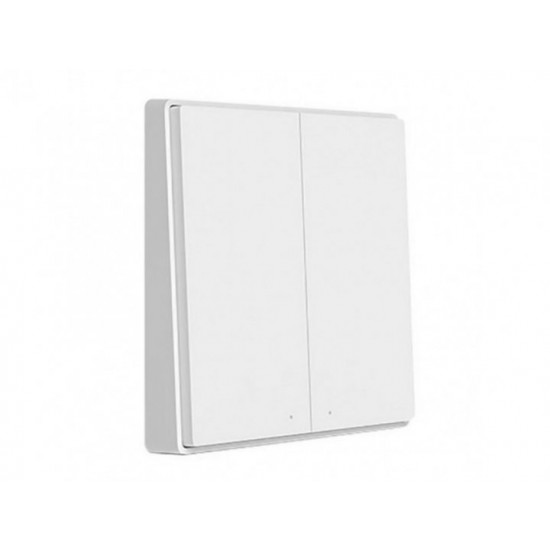  Выключатель без нулевой линни Aqara Light Switch D1 Double-Button QBKG22LM AK044CNW01