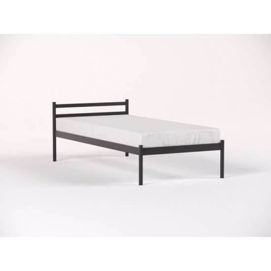 Metal bed Comfort 190x90 cm Black