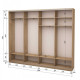 Four-door wardrobe ROKO 238.4x242x45 cm chipboard + Mirror Sonoma Oak (20200025422)