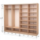 Four-door wardrobe ROKO 238.4x242x60 cm Mirror Milk Oak (20200024649)