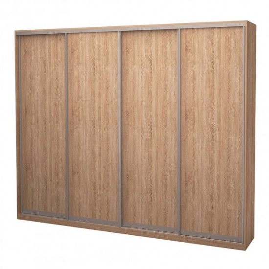 Four-door wardrobe ROKO 238.4x242x45 cm chipboard Sonoma Oak (20200025418)