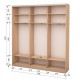 Three-door wardrobe ROKO 179.2x45x242 cm chipboard Milk Oak (20200025165)