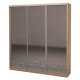 Three-door wardrobe ROKO 179.2x45x242 cm Mirror Sonoma Oak (20200025311)