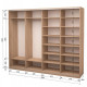 Four-door wardrobe ROKO 238.4x242x60 cm Mirror Sonoma Oak (20200024665)