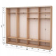 Four-door wardrobe ROKO 238.4x242x45 cm chipboard Milky Oak (20200025171)