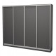 Four-door wardrobe ROKO 238.4x242x45 cm chipboard Gray (20200027273)