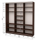 Three-door wardrobe ROKO 179.2x45x242 cm Mirror Oak Wenge (20200025031)