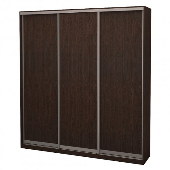 Three-door wardrobe ROKO 209.2x45x242 cm chipboard Oak Wenge (20200025058)