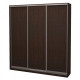 Three-door wardrobe ROKO 209.2x45x242 cm chipboard Oak Wenge (20200025058)