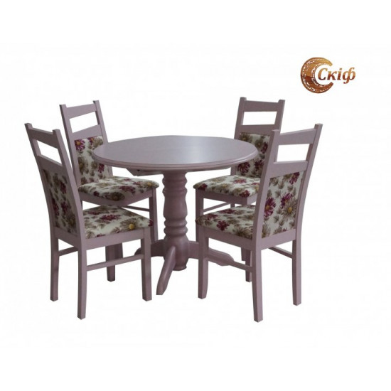 Round folding table 100x100 (140x100) cm ST-70 marshmallow Skif