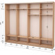 Sliding wardrobe four doors Roko 238.4x242x45 cm chipboard milky oak (20200025171)