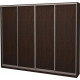 Four-door wardrobe Roko 238.4x242x45 cm chipboard Wenge Oak (20200025116)