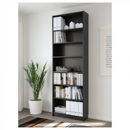 Книжковий шафа IKEA BILLY 80x28x237 см чорно-коричневий (392.177.44)