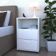 Bedside table, Kt-419, White