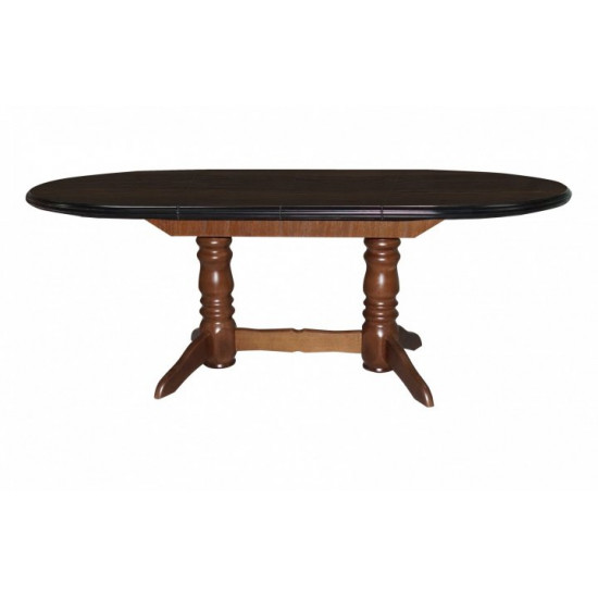 Dining folding oval table 160x90 (195x90 - 230x90 (two inserts)) cm ST-62 oak Skif