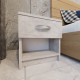 Bedside table with one drawer RedWood Marcel W386*H410*D292 Concrete RLGT25betonI25