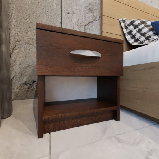 Bedside table with one drawer RedWood Marcel W386*H410*D292 Wenge RLGT25wengeI25