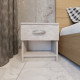 Bedside table with one drawer RedWood Marcel W386*H410*D292 Concrete RLGT25betonI25