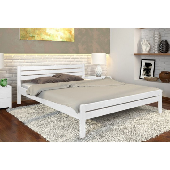 One-and-a-half bed 120x200 Royal Arbor Drev beech wood White